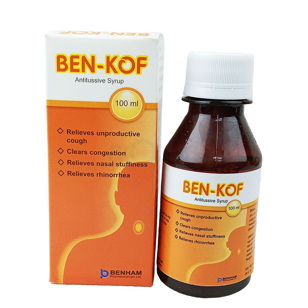 Ben-Kof (20mg+10mg+2.5mg)/5ml Syrup