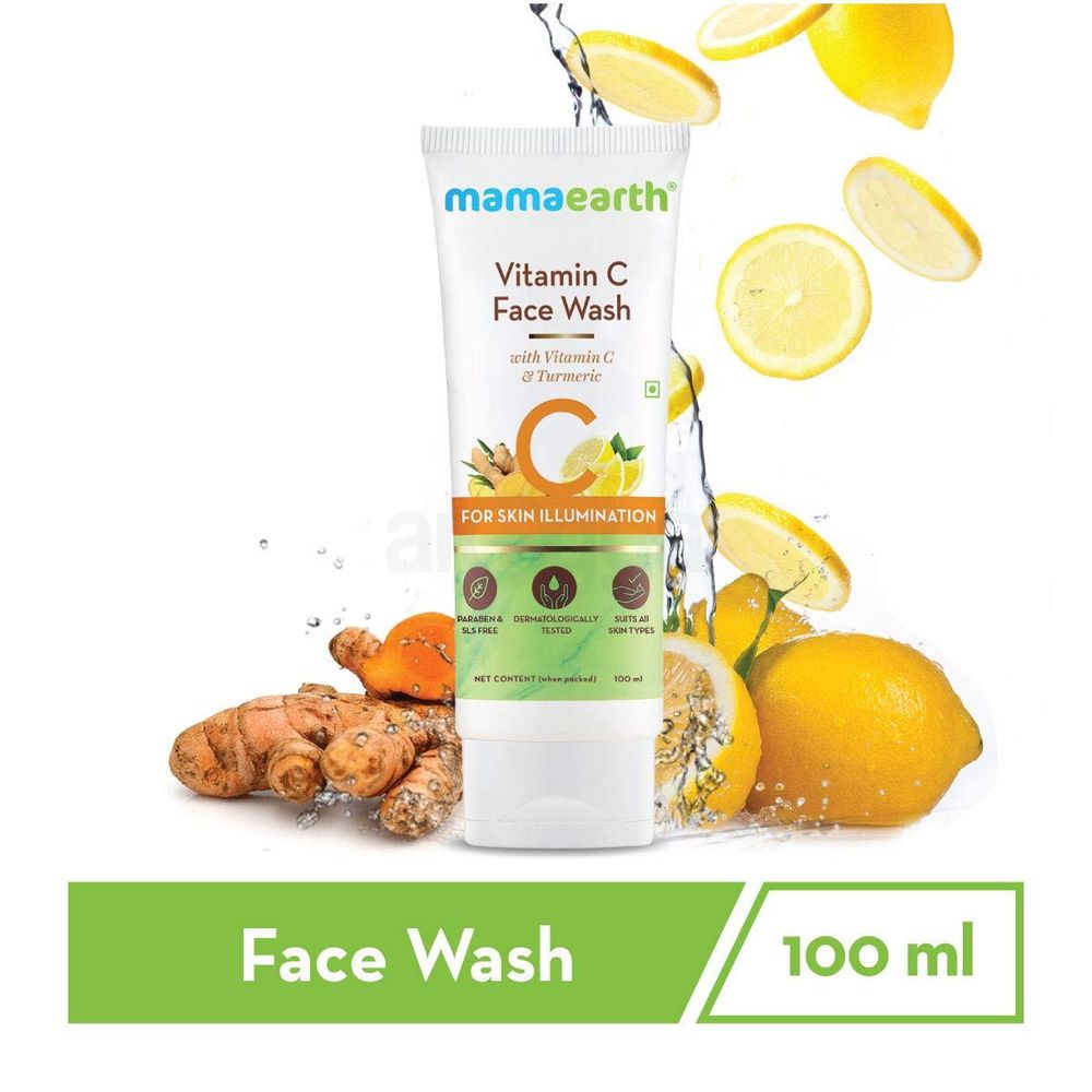 Mamaearth Vitamin C Facewash for Skin Turmeric 100ml  