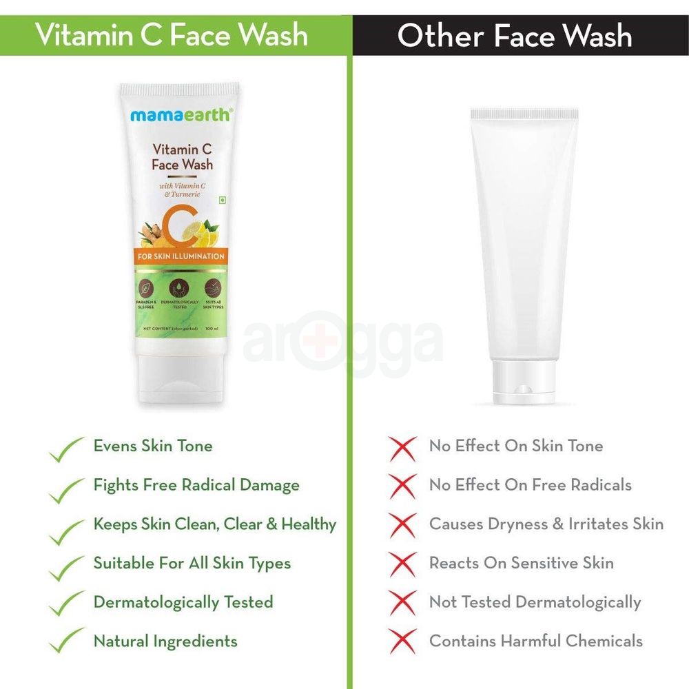 Mamaearth Vitamin C Facewash for Skin Illumination 100ml  