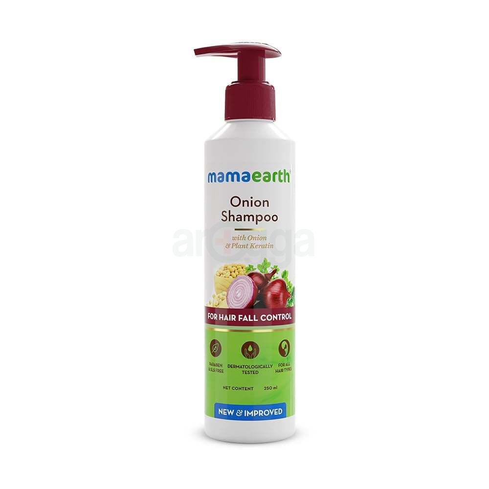 Mamaearth Onion Shampoo For Hair Fall Control  