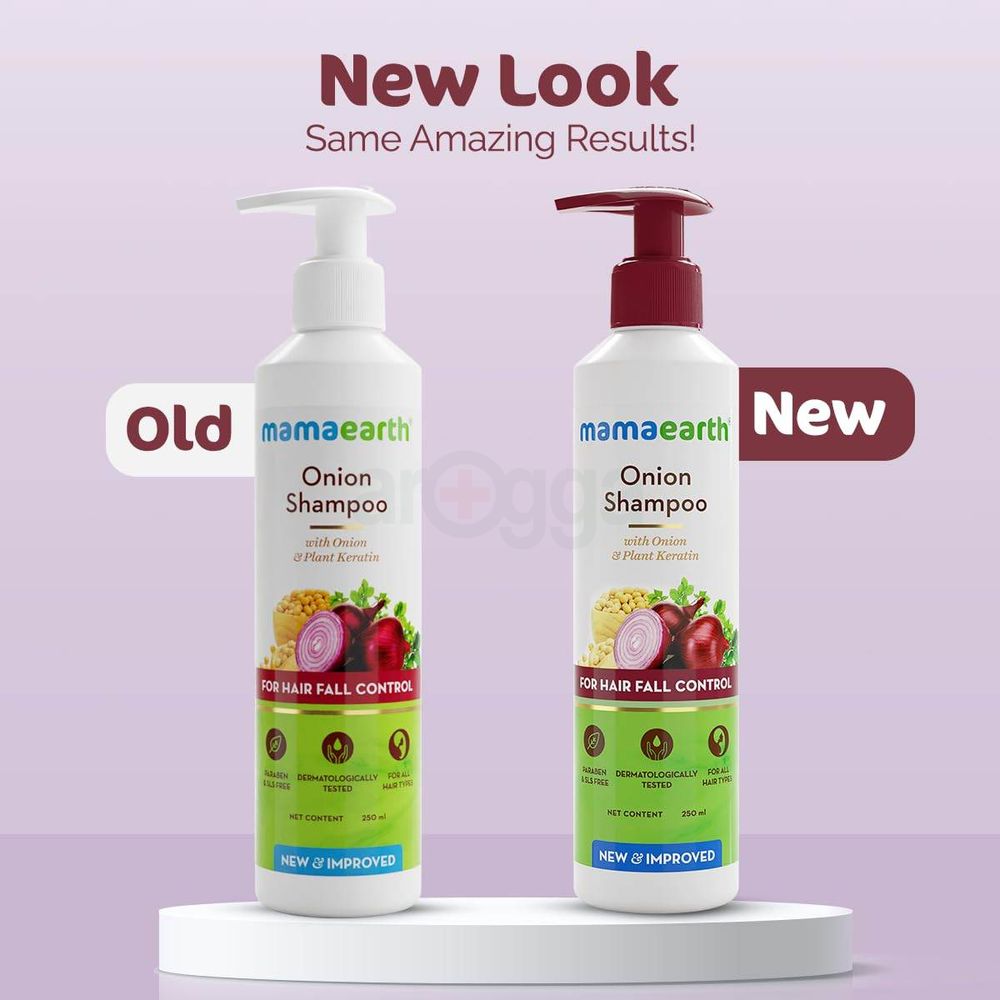 Mamaearth Onion Shampoo For Hair Fall Control  