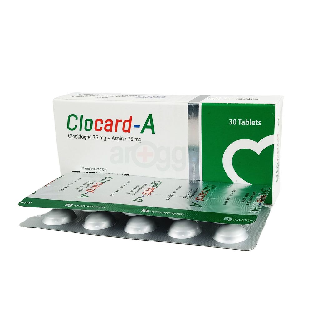 Clocard A 75mg+75mg Tablet