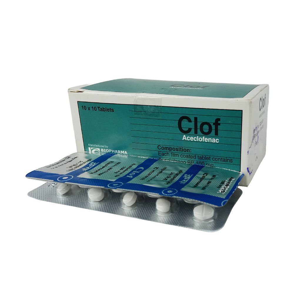 Clof 100mg Tablet - Arogga Online Pharmacy
