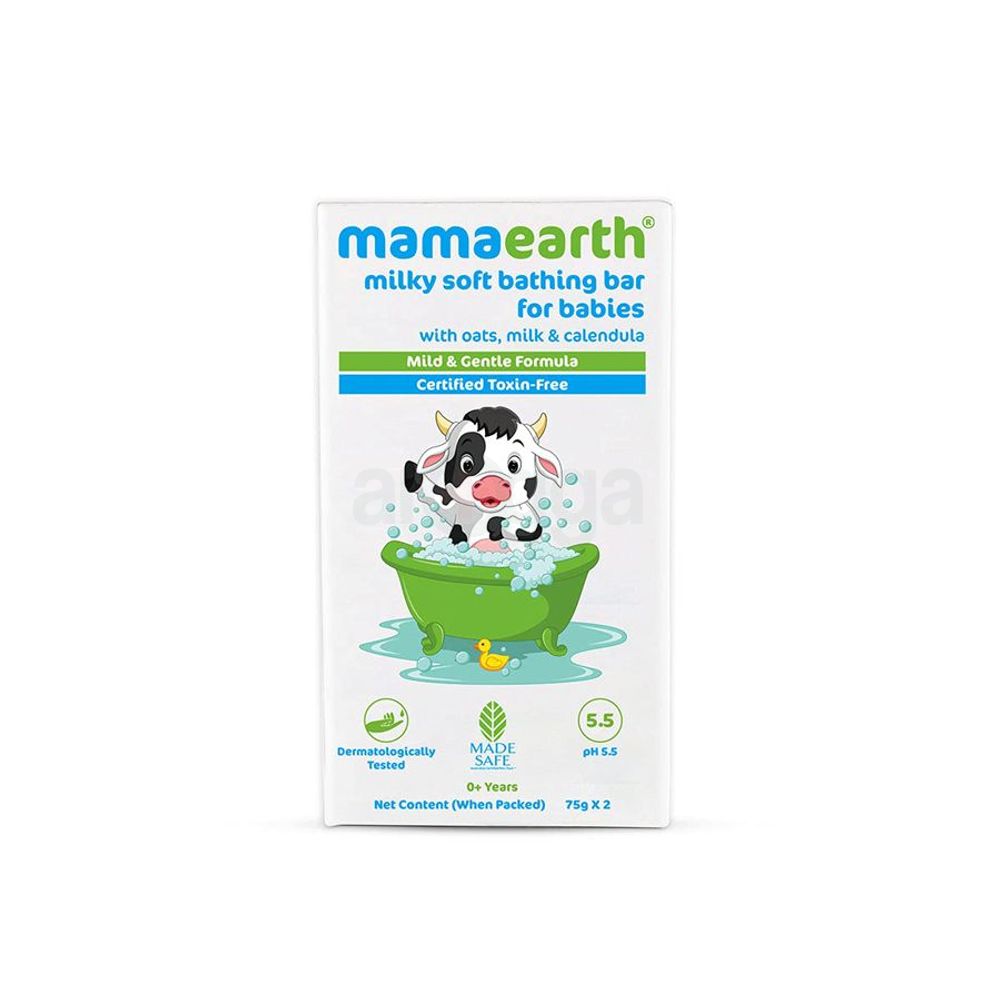 Mamaearth Milky Soft Bathing Bar For Babies (2 X 75gm)  