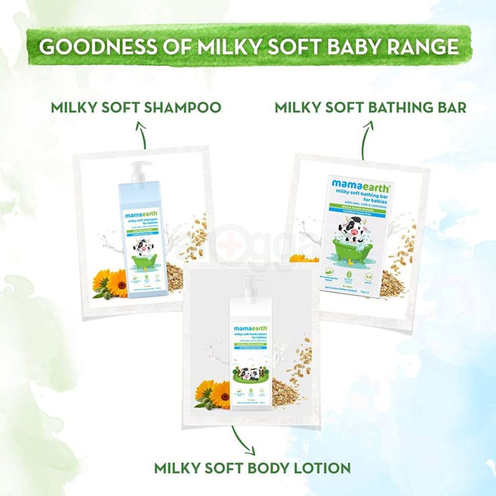 Mamaearth Milky Soft Bathing Bar For Babies (2 X 75gm)  