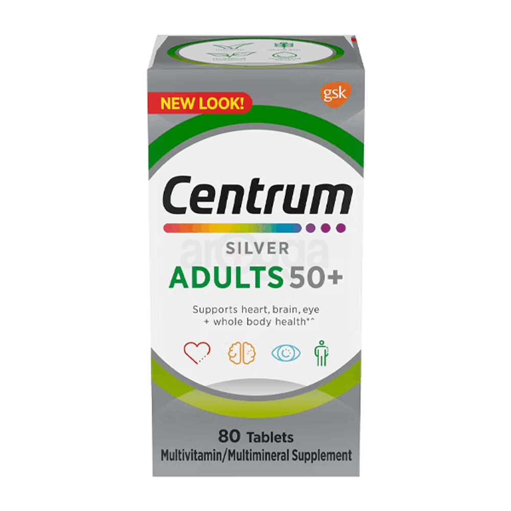 Centrum Silver Adults 50+ 80 Tablets  Tablet