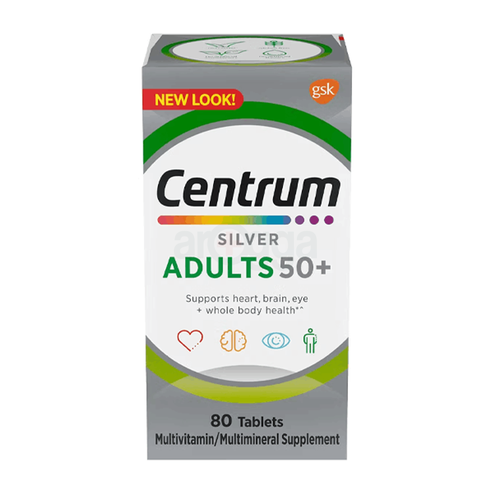 Centrum Silver Adults 50+ 80 Tablets  