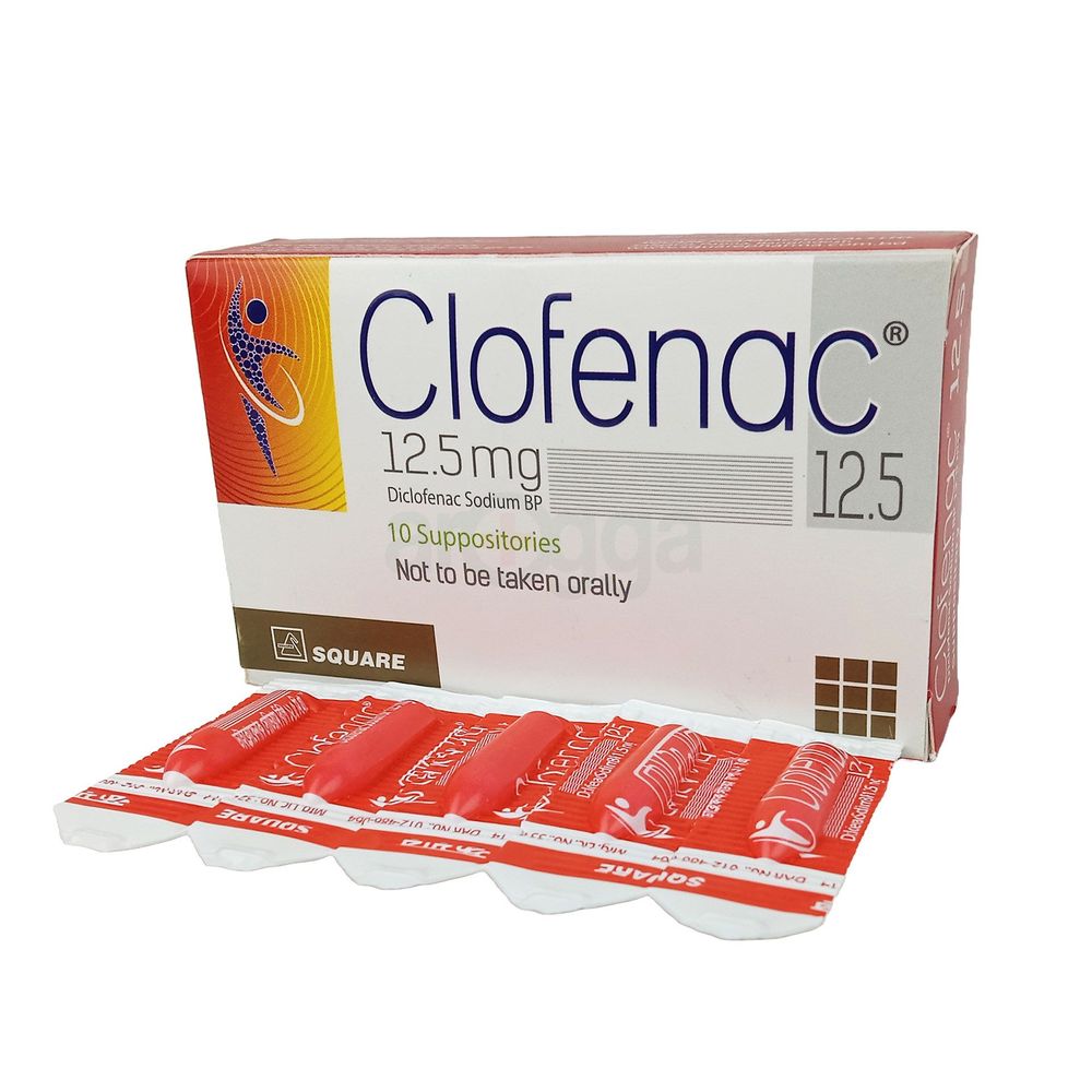 Clofenac 12.5 Suppository 12.5mg Suppository