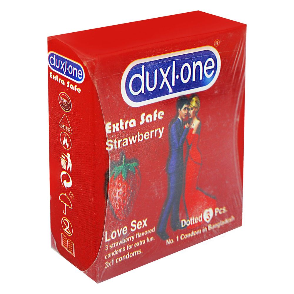 Duxl-One Extra Safe Strawberry 3's Pack  