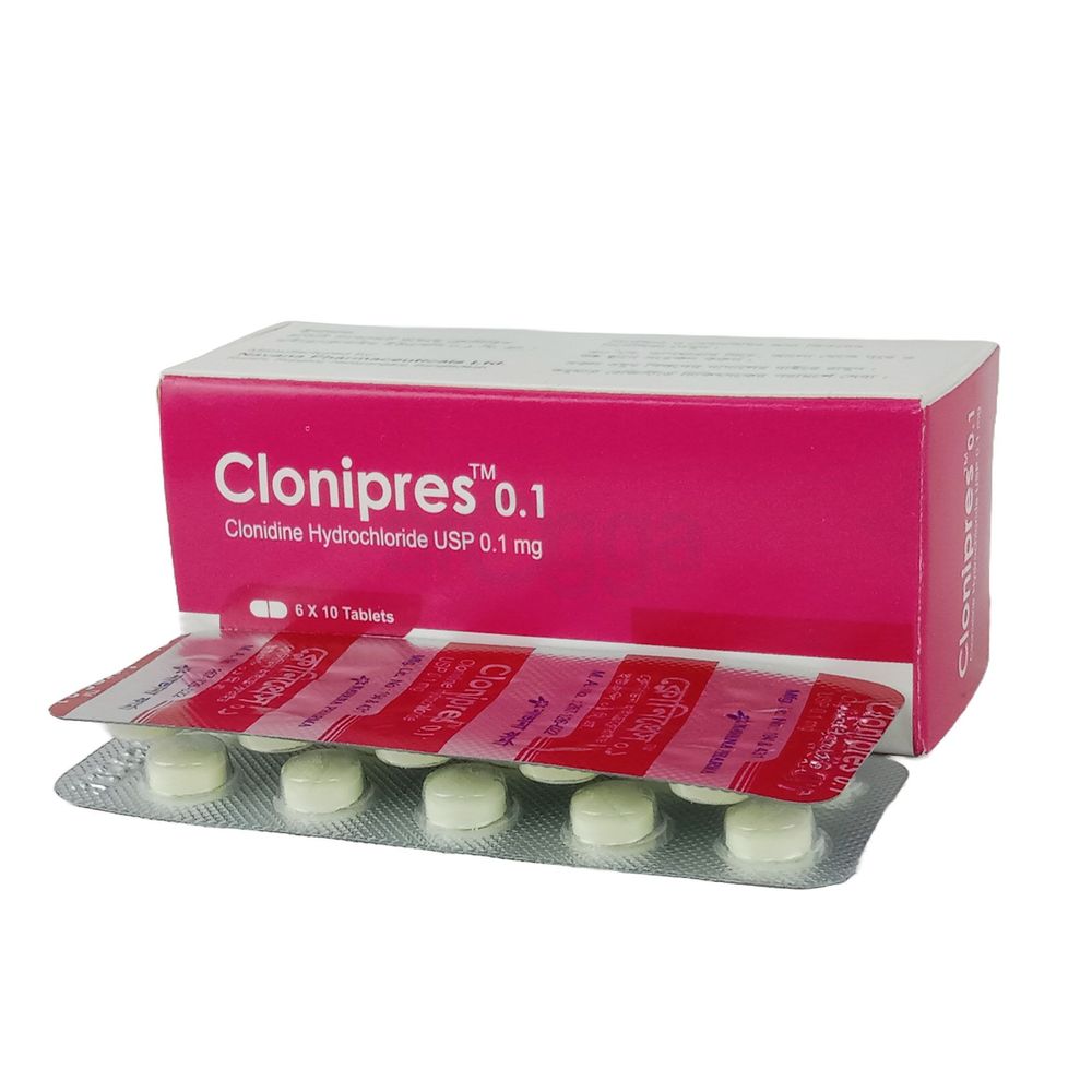 Clonipres 0.1 100mcg Tablet