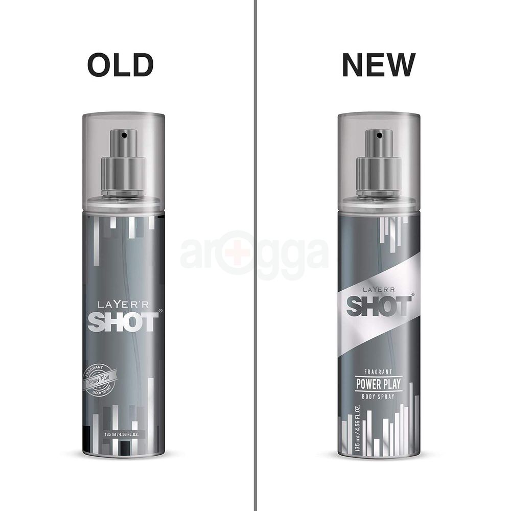 Layer'r Shot Power Play Body Spray for Men 135ml  