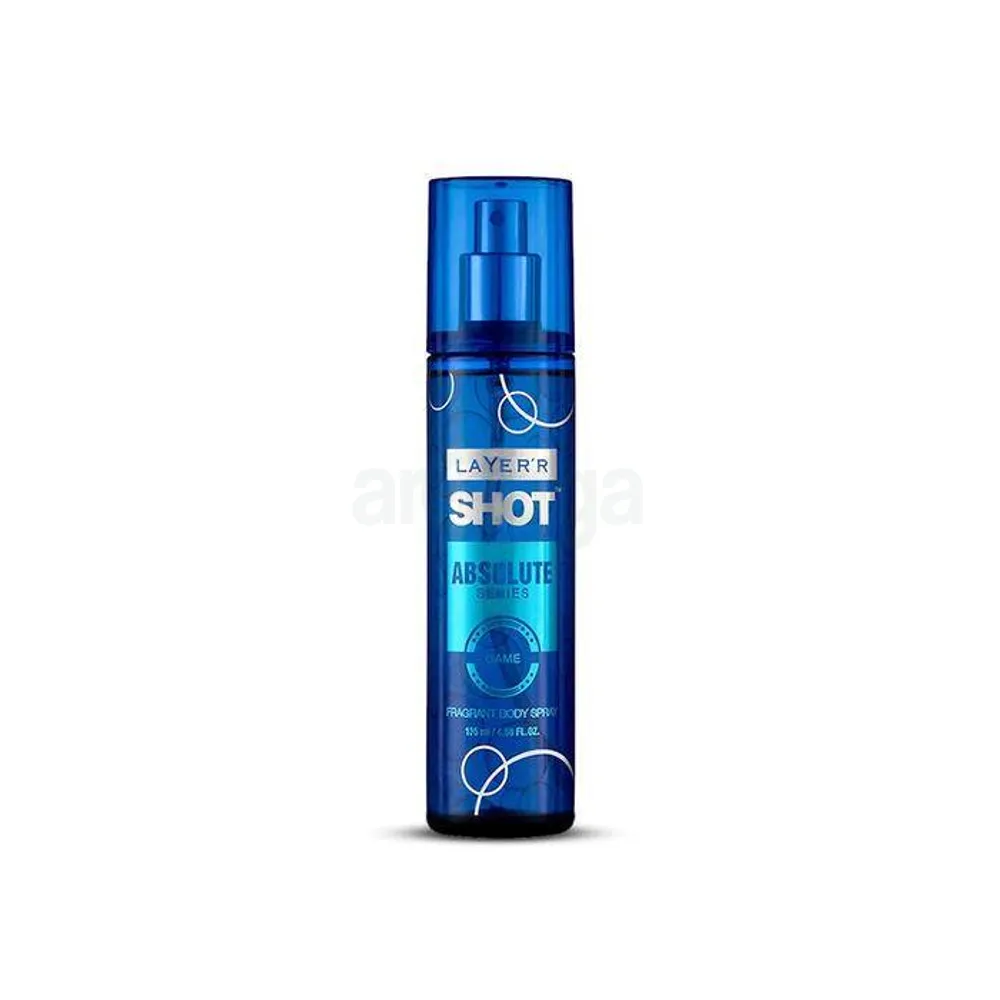 Layer'r Shot Absolute Game Body Spray for Men 135ml  