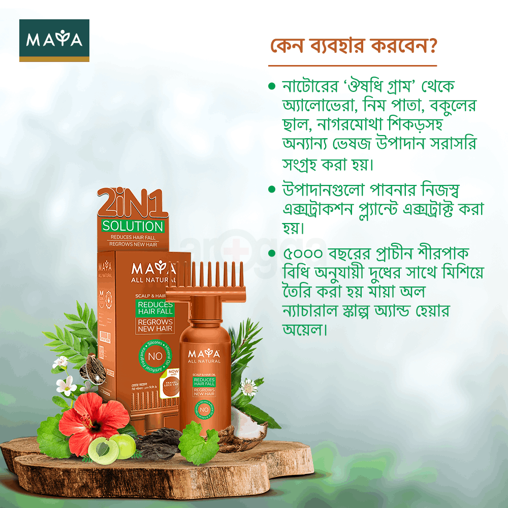 Maya All Natural Hair & Scalp Oil 100ml  