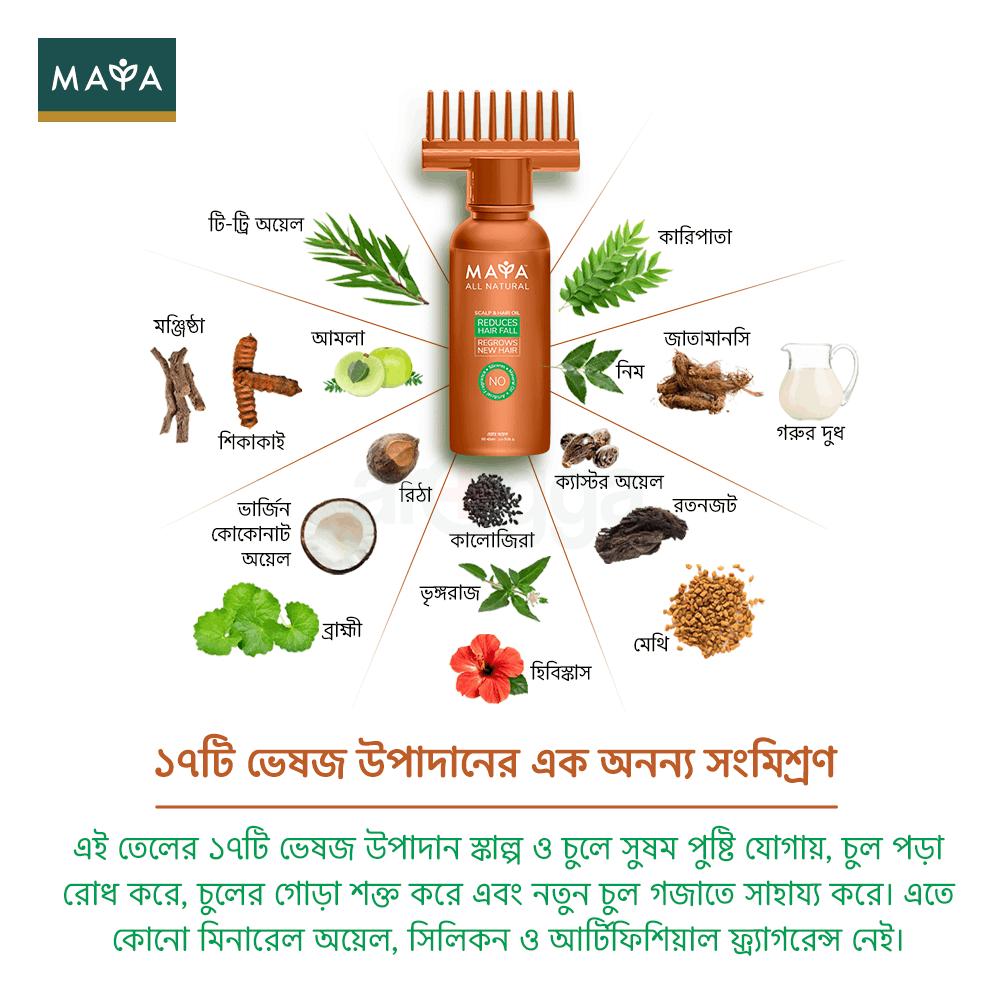 Maya All Natural Hair & Scalp Oil 100ml  