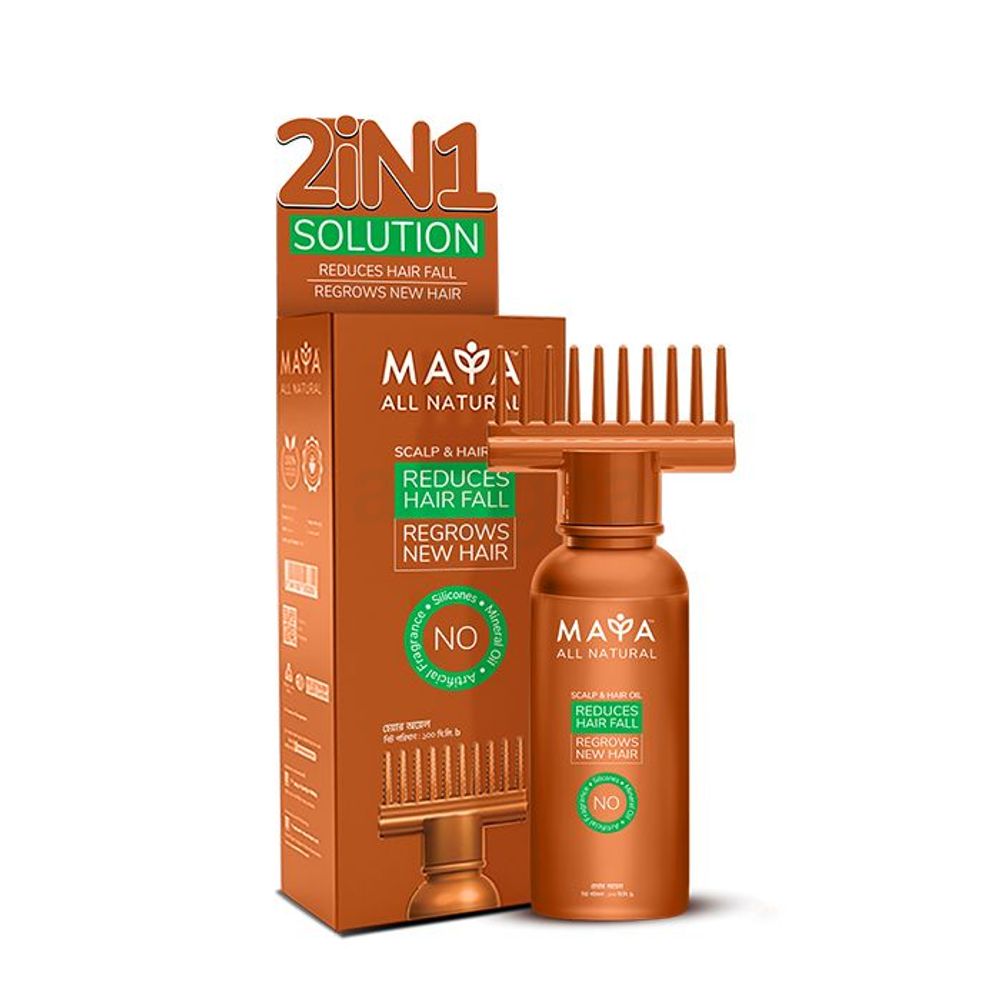 Maya All Natural Hair & Scalp Oil 100ml - Arogga Beauty Store