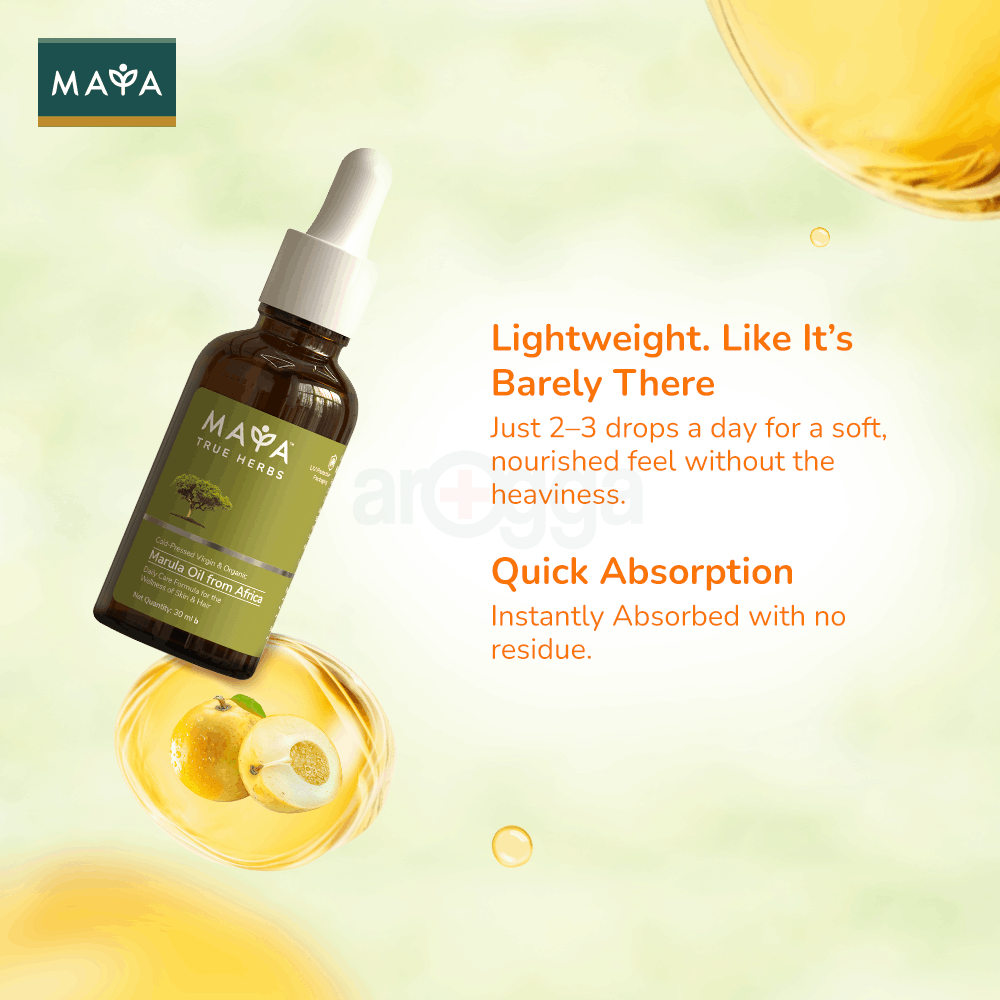 MAYA True Herbs 100% Cold-Pressed Virgin & Organic Marula Oil 30ml  
