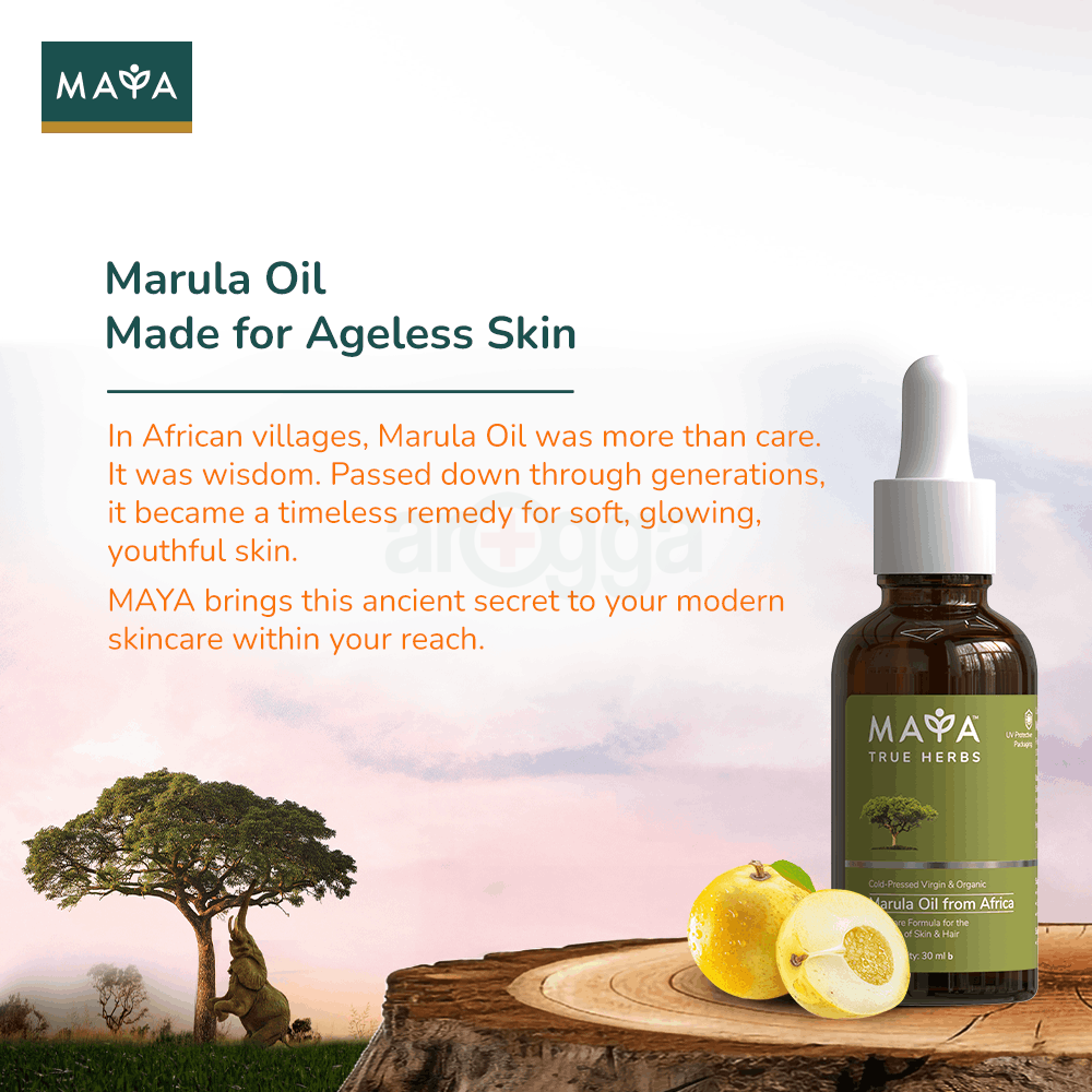MAYA True Herbs 100% Cold-Pressed Virgin & Organic Marula Oil 30ml  