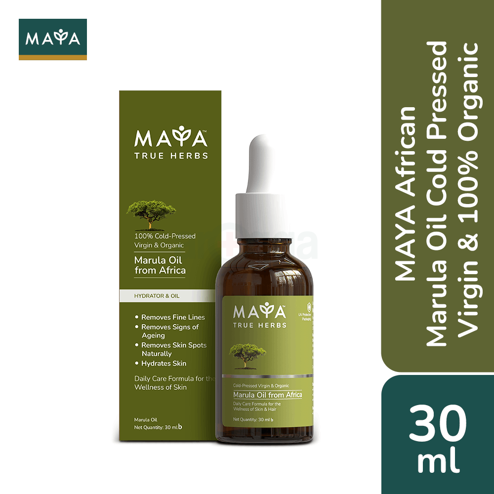 MAYA True Herbs 100% Cold-Pressed Virgin & Organic Marula Oil 30ml  