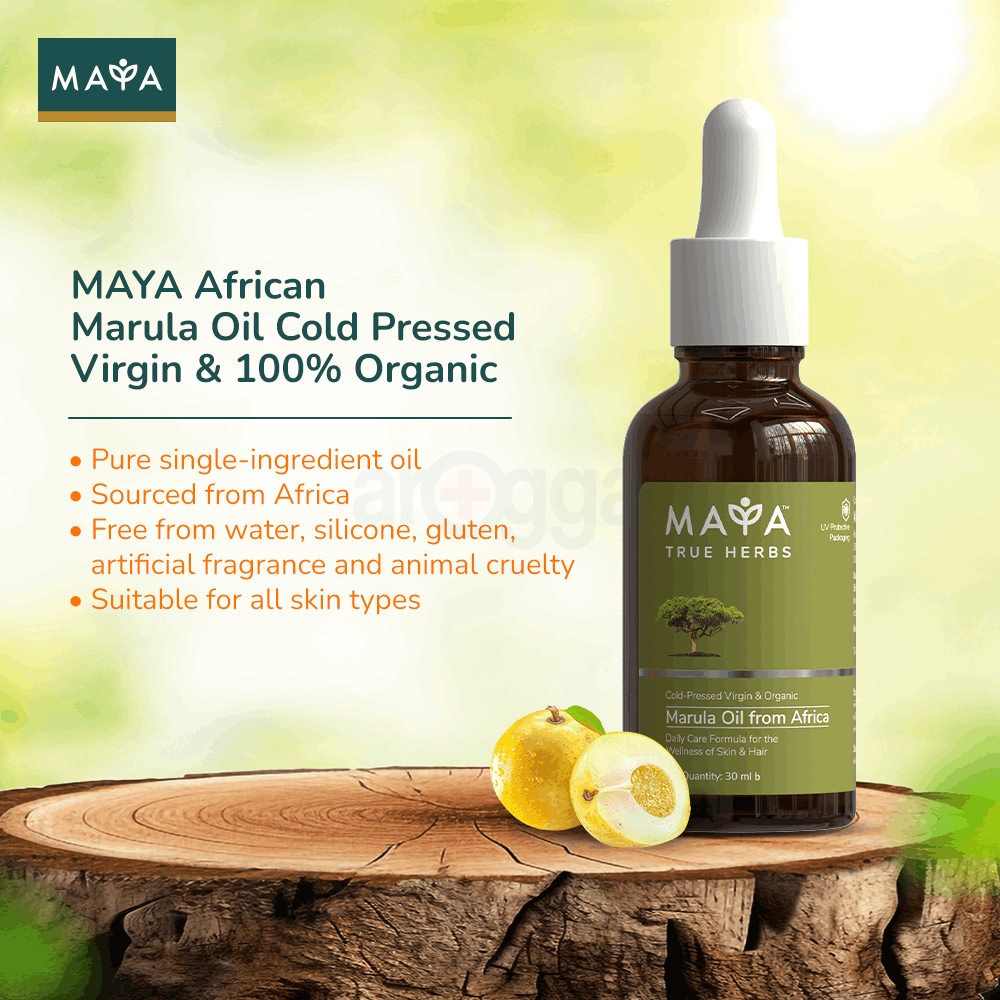MAYA True Herbs 100% Cold-Pressed Virgin & Organic Marula Oil 30ml  
