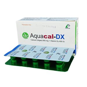 Aquacal-DX 600mg+400IU Tablet