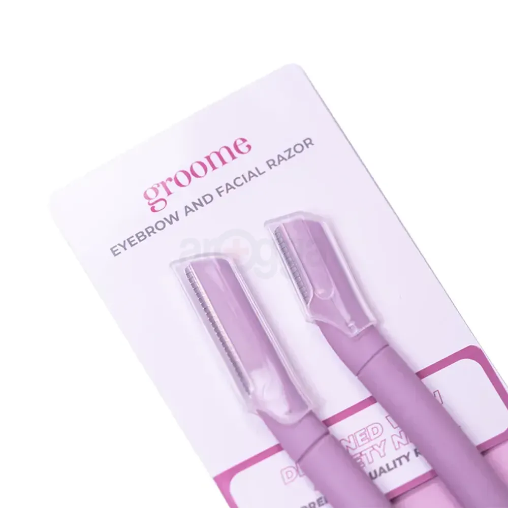 Groome Eyebrow And Facial Razor (Light Purple)  