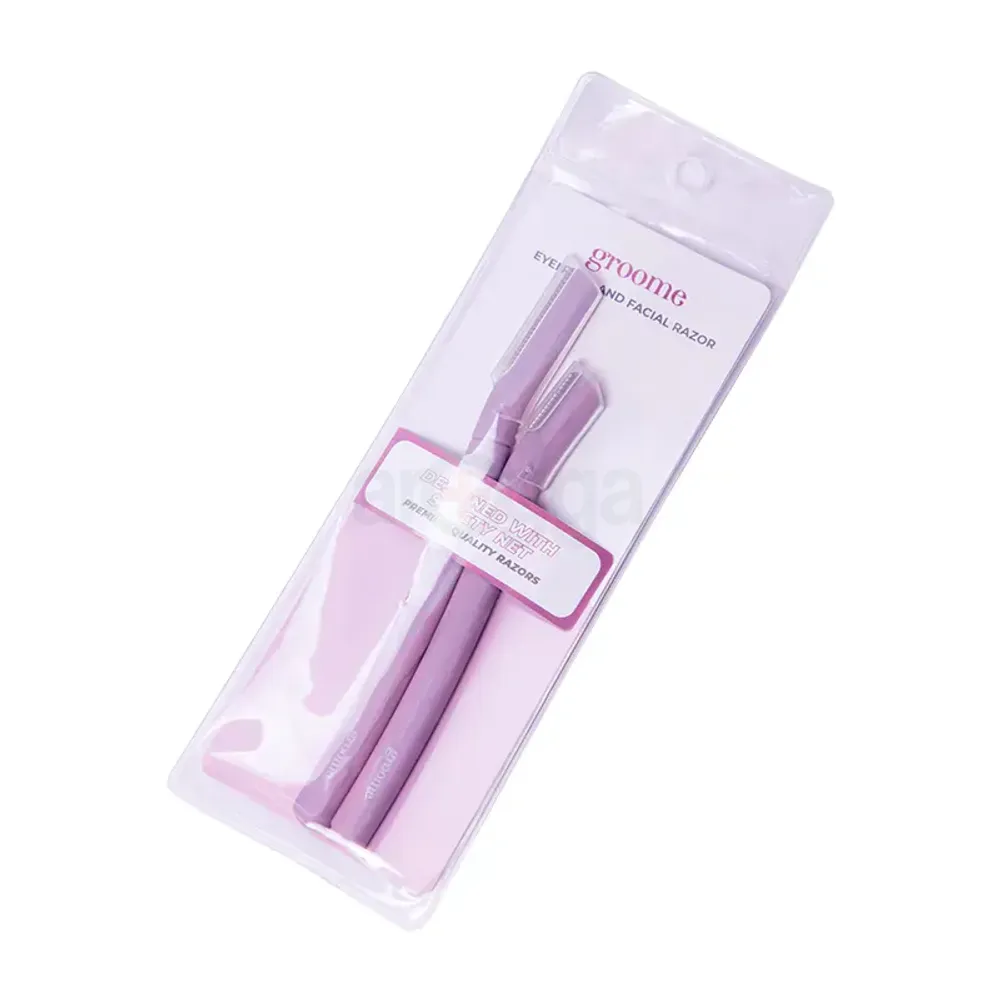 Groome Eyebrow And Facial Razor (Light Purple)  