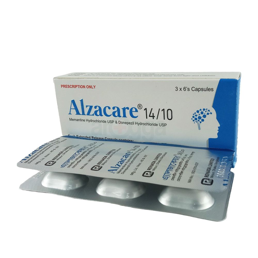 Alzacare 14/10 14mg+10mg Capsule