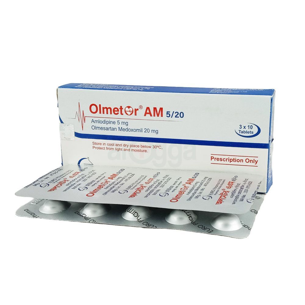 Olmetor Am 5/20 5mg+20mg Tablet