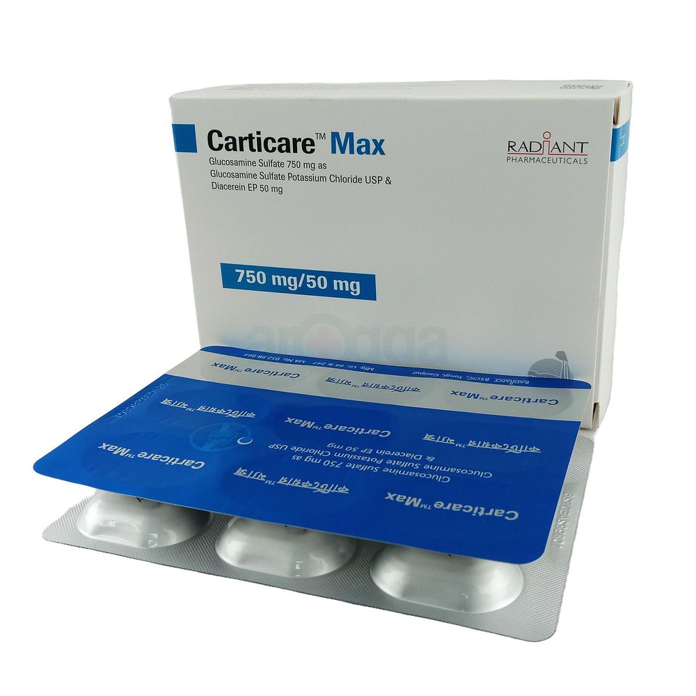 Carticare Max (9) 750mg+50mg Tablet