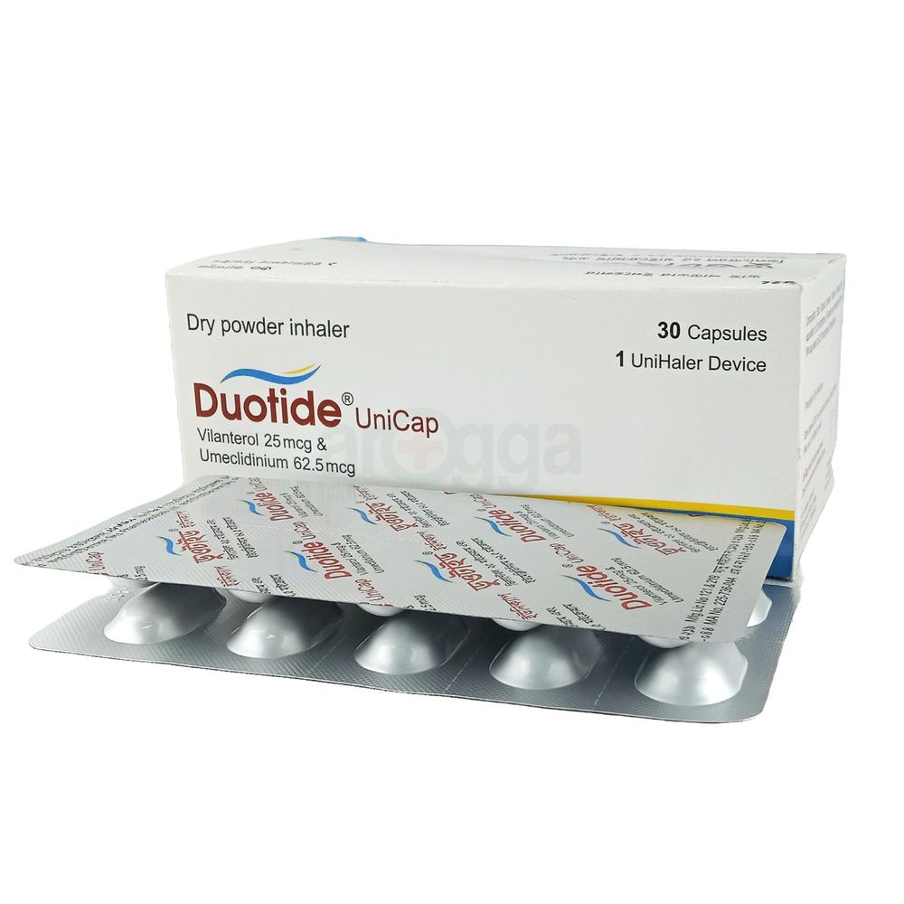 Duotide Unicap 25mcg+62.5mcg Capsule