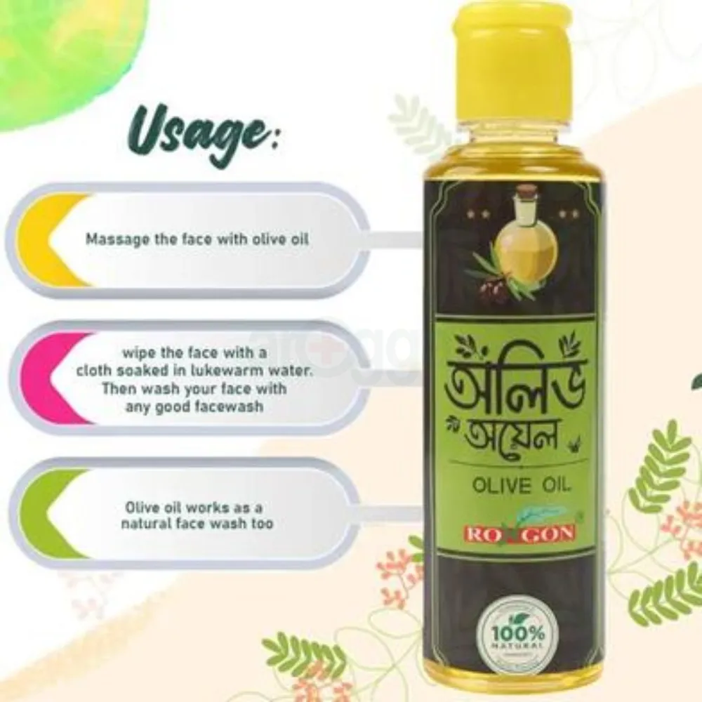 Rongon Herbals Olive Oil - রঙ্গন হারবাল অলিভ অয়েল 100ml  