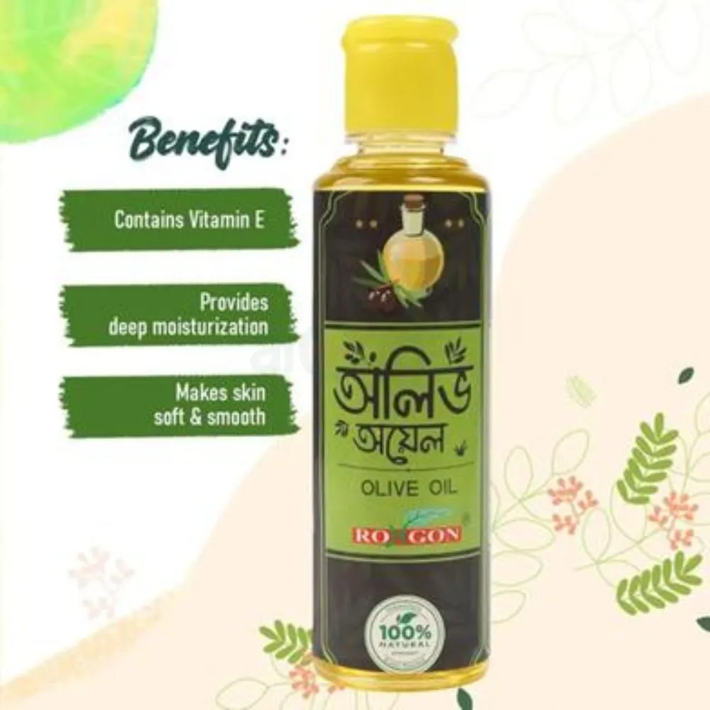 Rongon Herbals Olive Oil - রঙ্গন হারবাল অলিভ অয়েল 100ml  