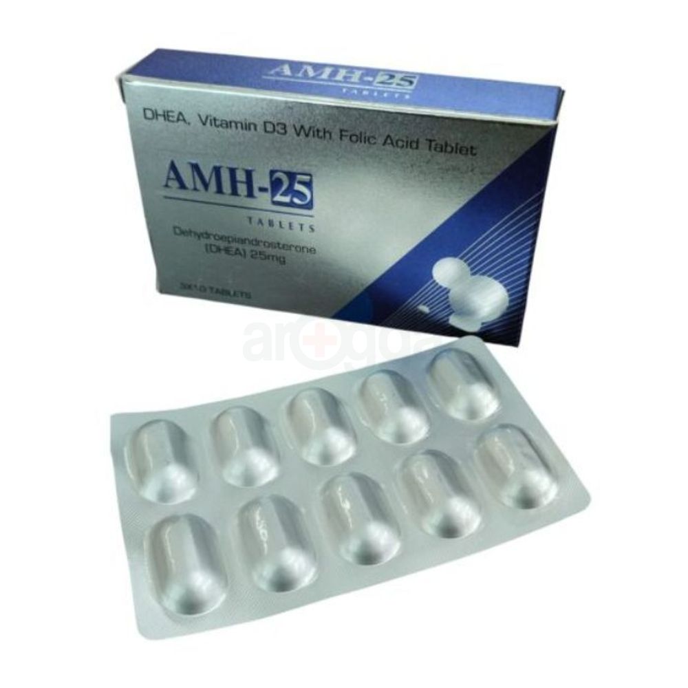 DHEA AMH-25 Vitamin D3 with Folic Acid Tablet 25mg  
