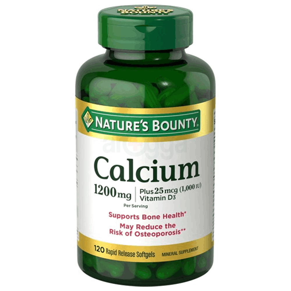 Nature's Bounty Calcium Vitamin D3 Supports Bone Health 120 Capsules  