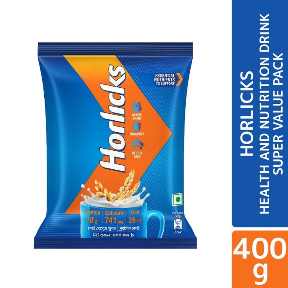 Standard Horlick Health and Nutrition Drink Super Value Pack 400g  