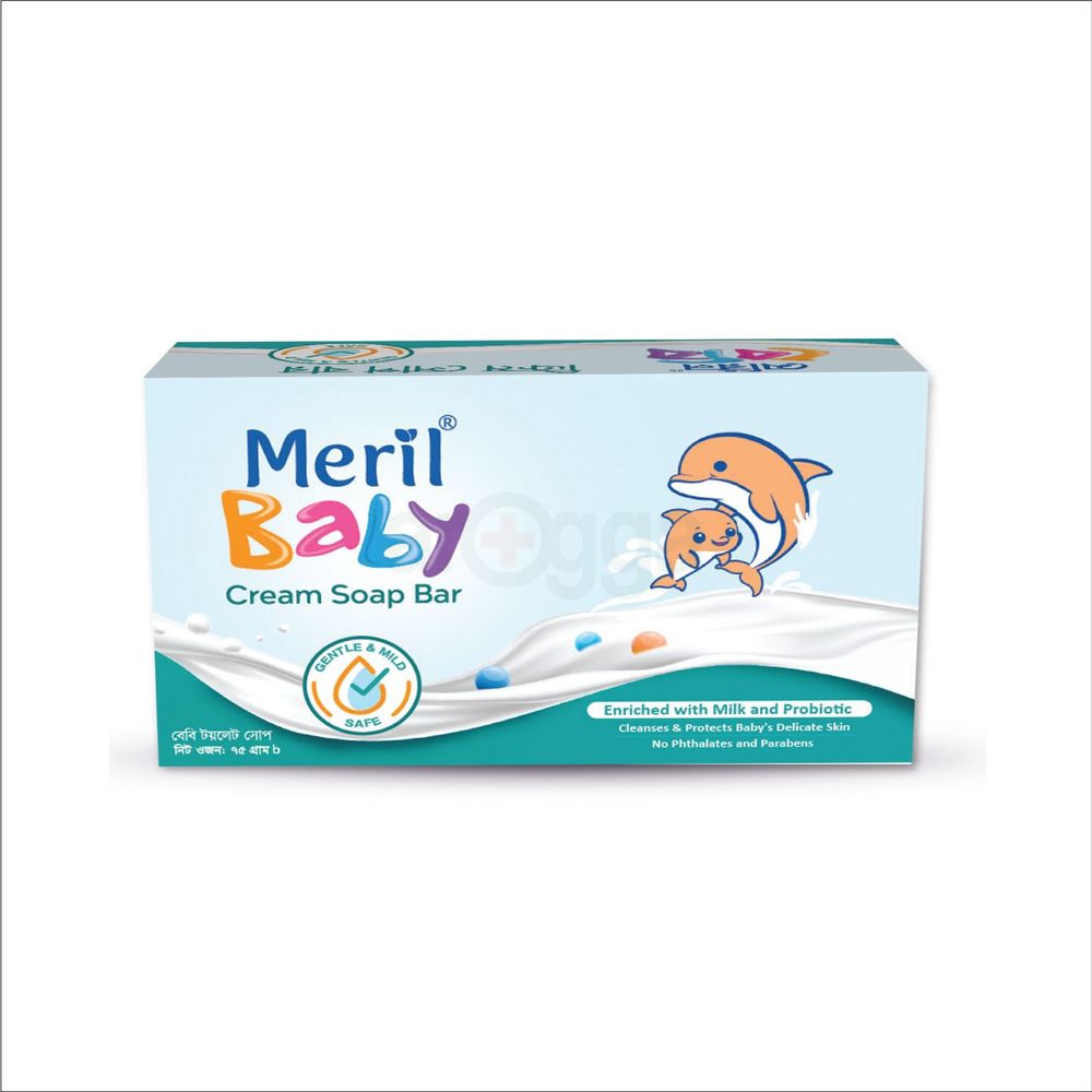 Meril Baby Cream Soap Bar - 75g  