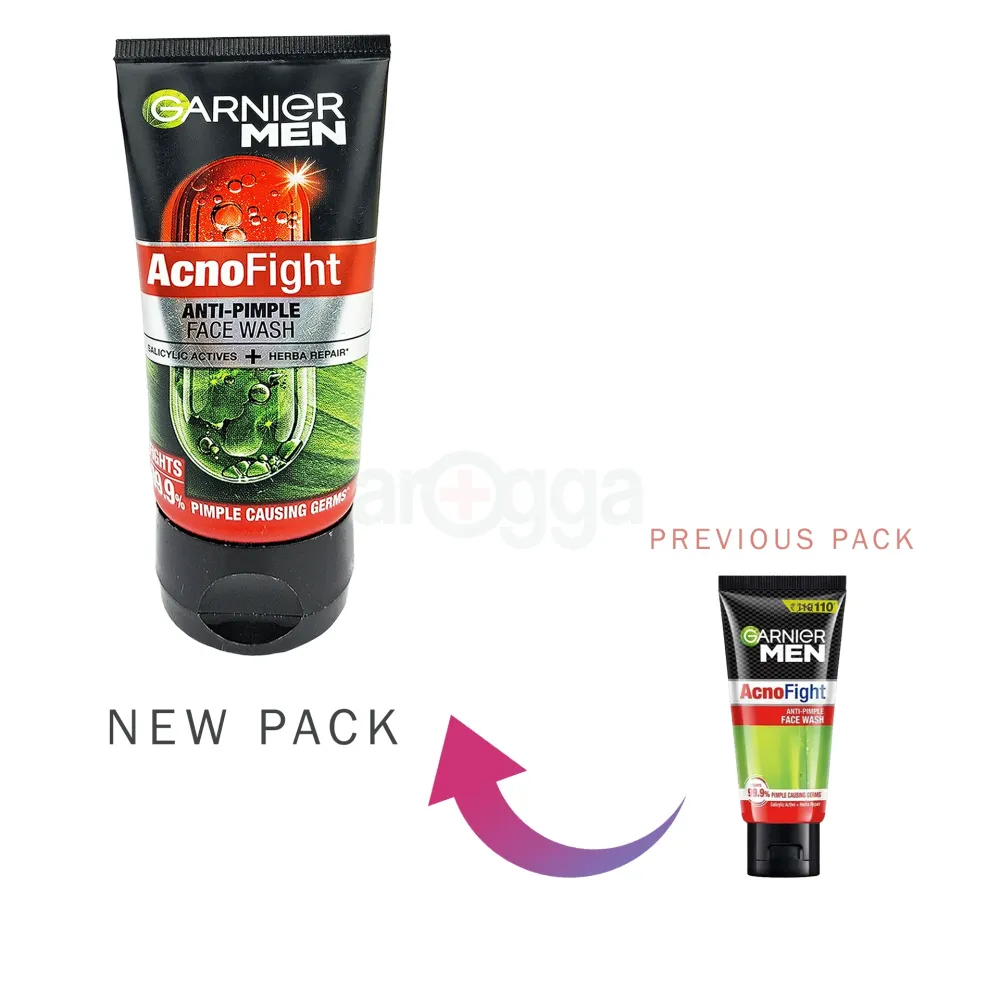 Garnier Men Acno Fight Anti Pimple Face Wash with Salicylic Active & Herba Repair 50gm  