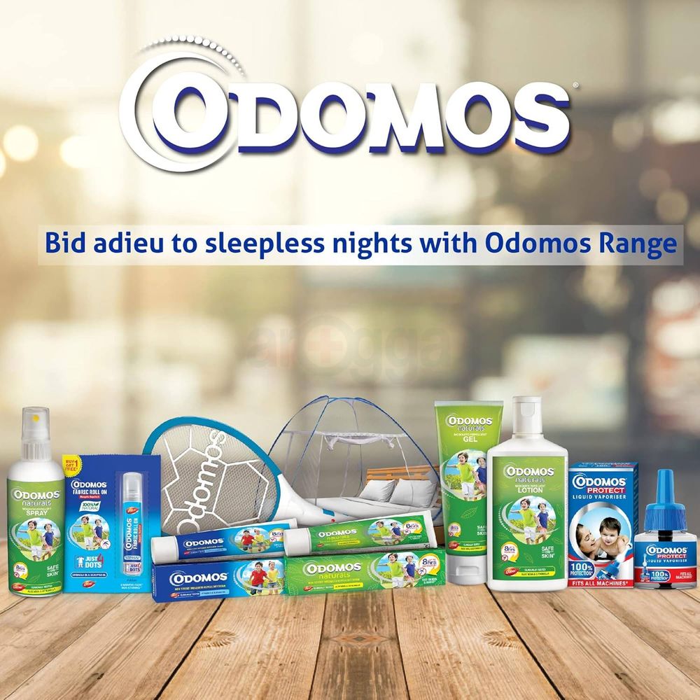 Odomos Non Sticky Mosquito Repellent Cream with Vitamin E 50g  