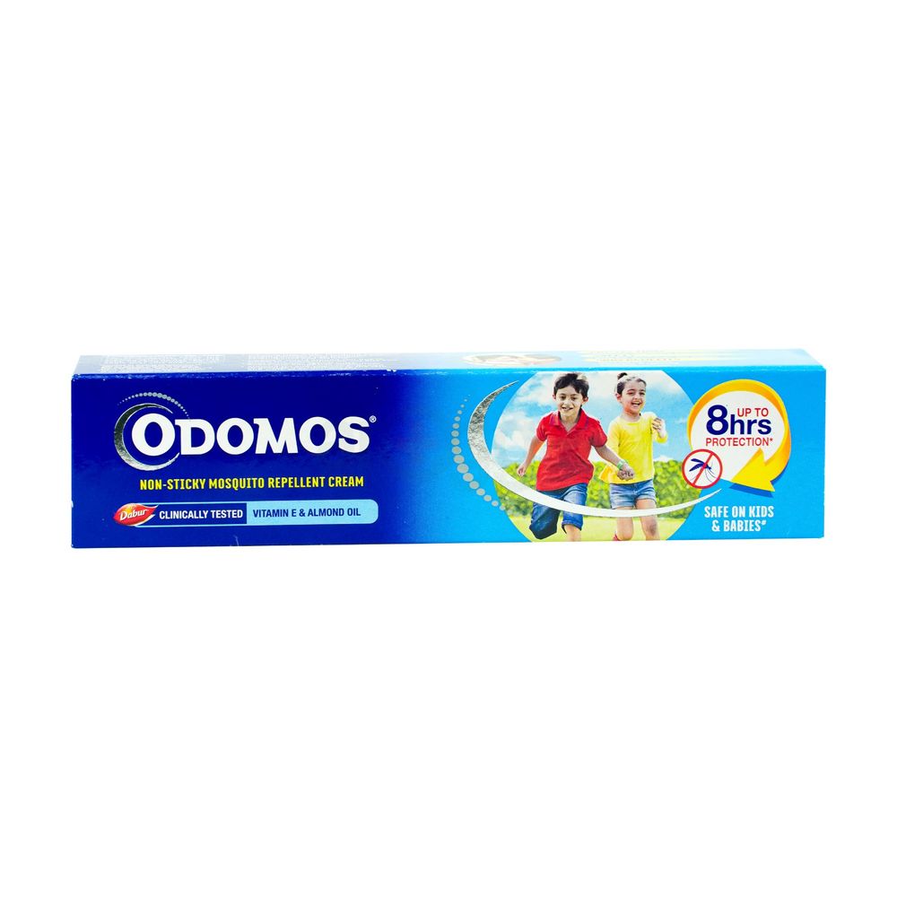 Odomos Non Sticky Mosquito Repellent Cream with Vitamin E 50g  