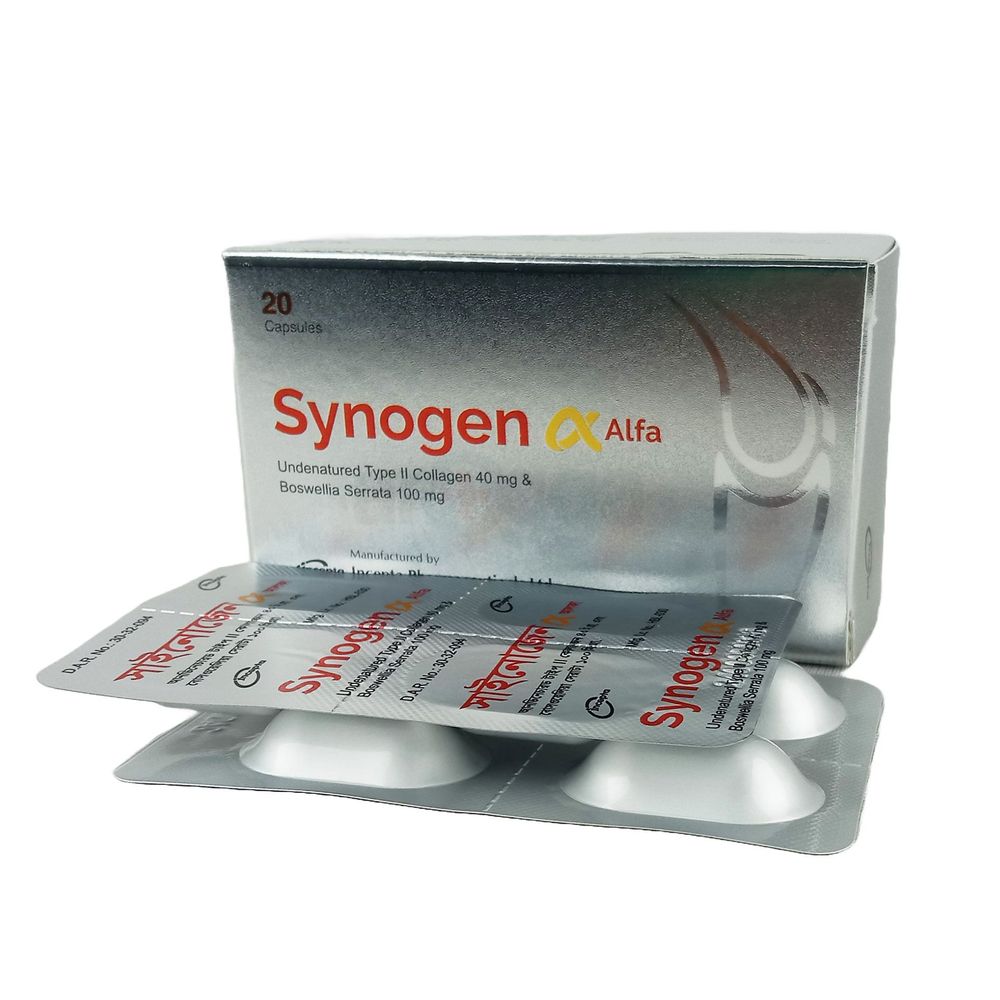 Synogen Alfa 40mg+100mg Capsule