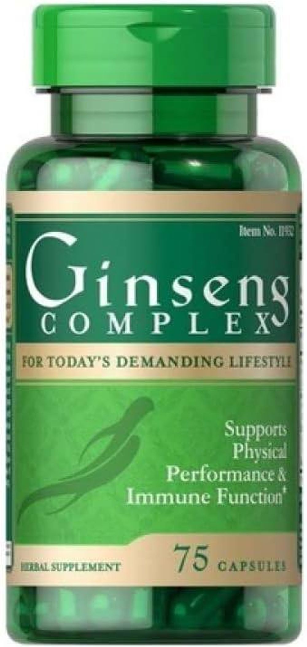 Puritan's Pride Ginseng Complex For Today's Demanding Lifestyle 75 Capsules  