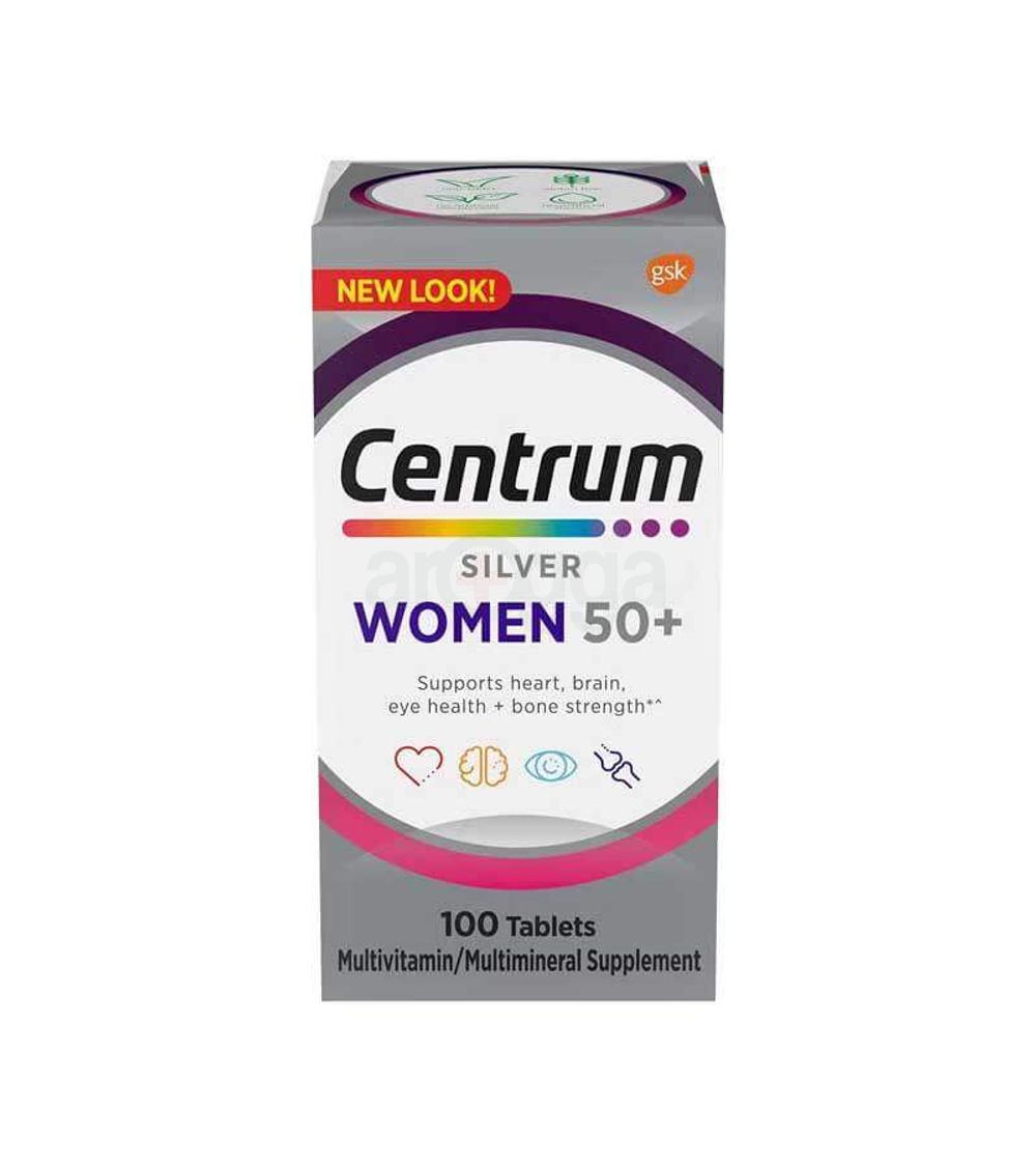 Centrum Silver Multivitamin For Women 100 Tablets  