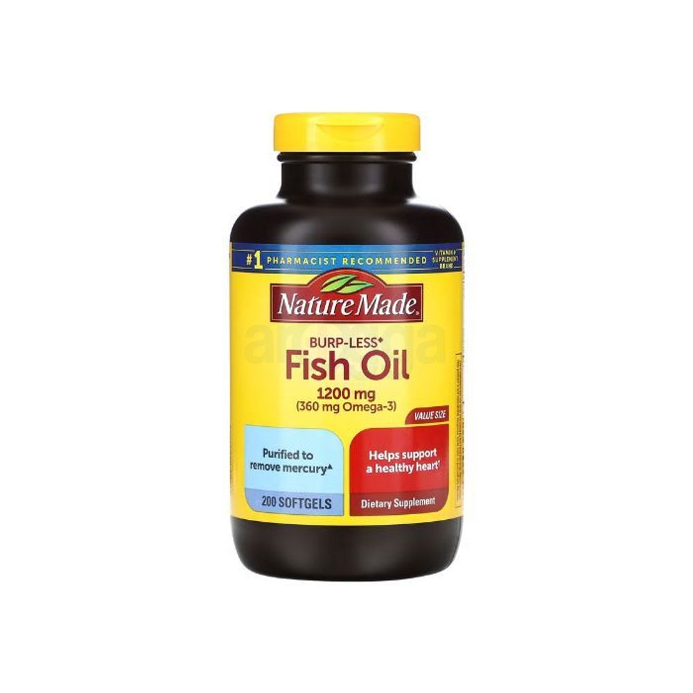 Nature Made Fish Oil 1200mg 200 Capsules  