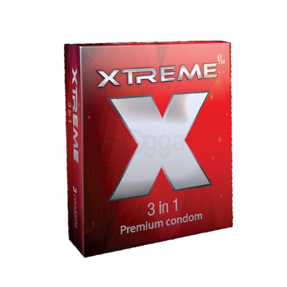 Xtreme 3 In 1 Premium Condom 3's Pack  