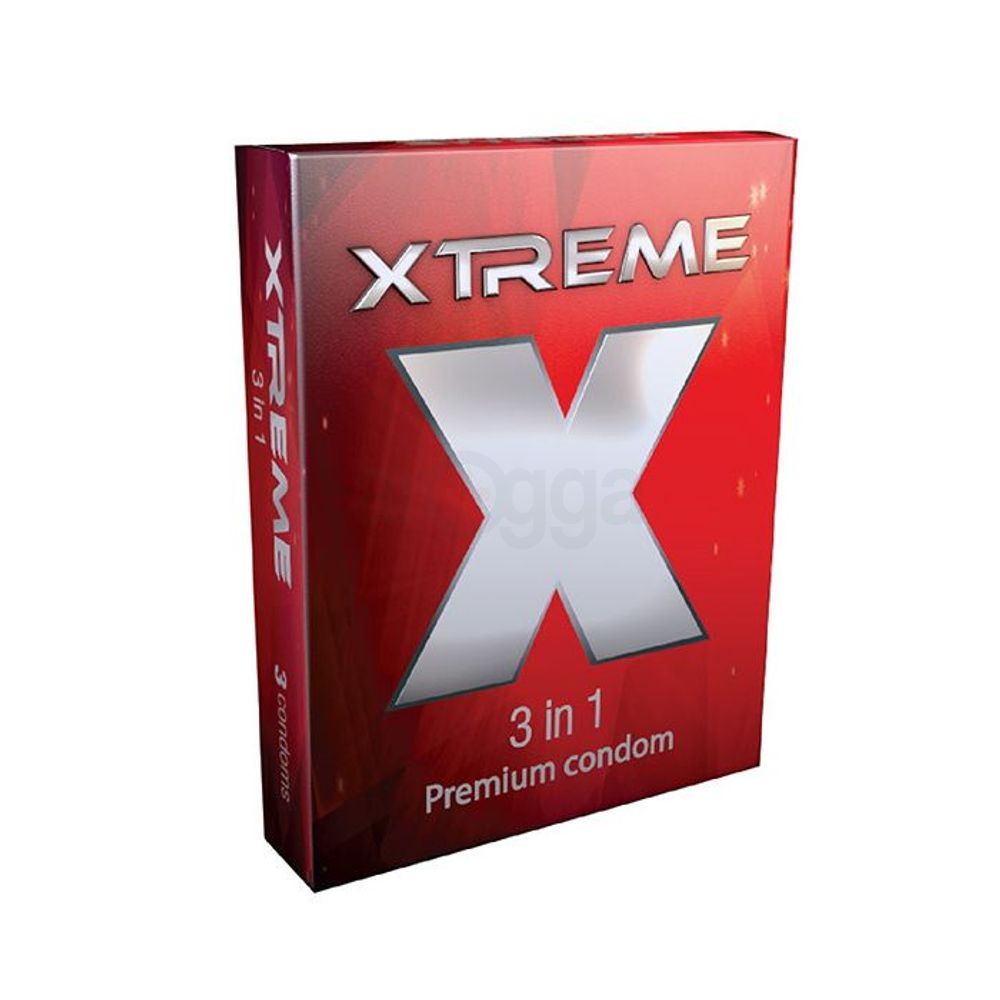Xtreme 3 In 1 Premium Condom 3's Pack  