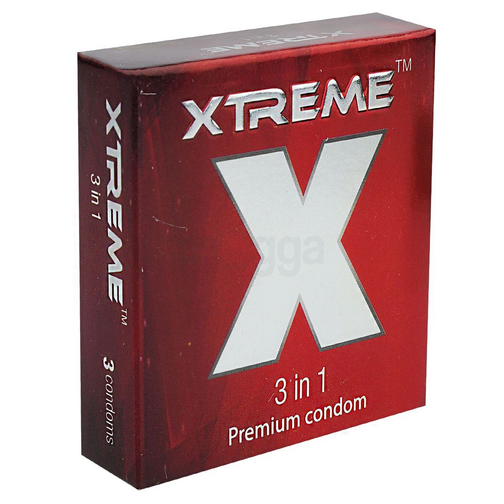 Xtreme 3 In 1 Premium Condom 3's Pack  