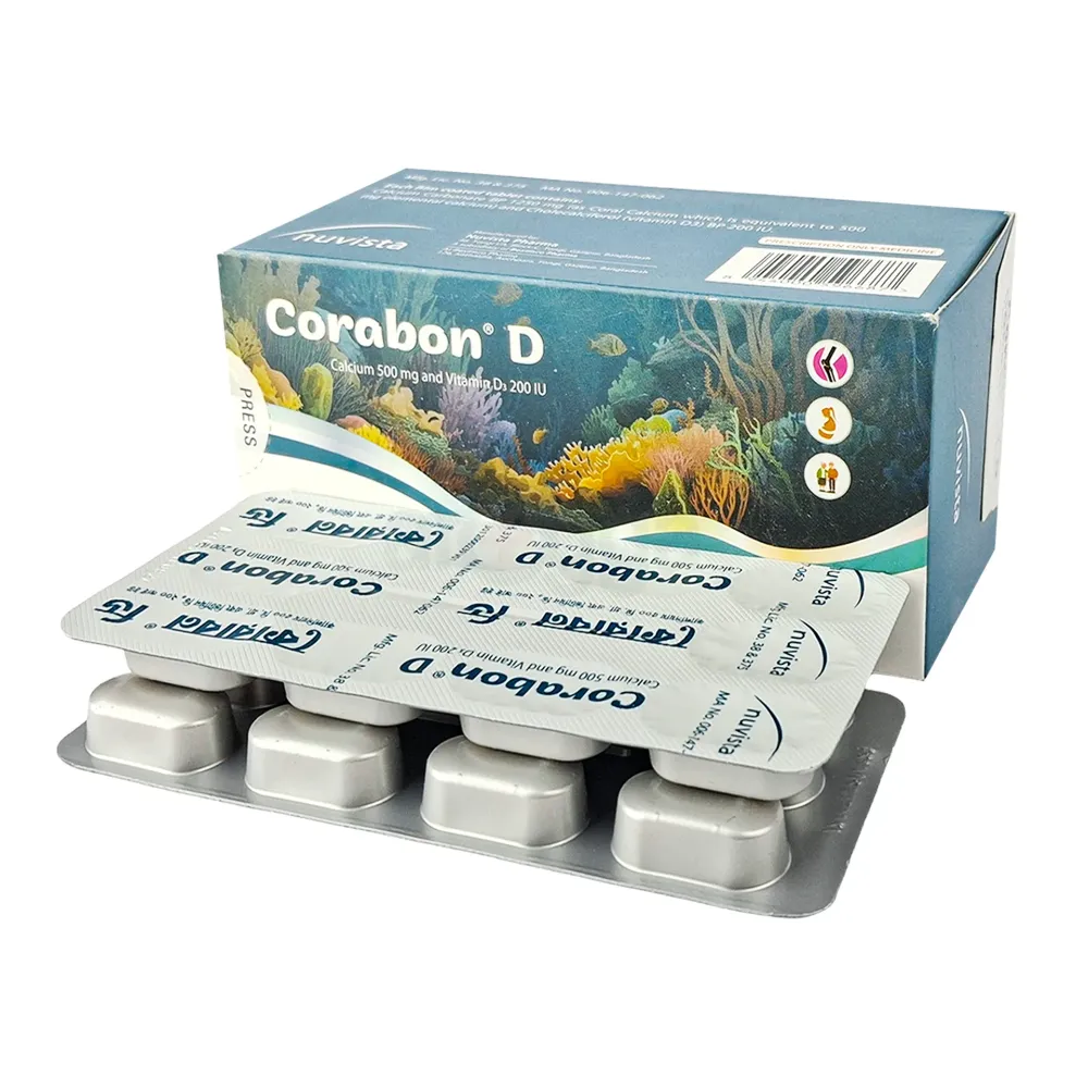 Corabon-D 500mg+200IU Tablet
