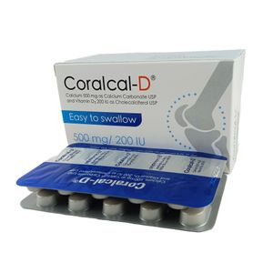 Coralcal-D 500mg+200IU Tablet