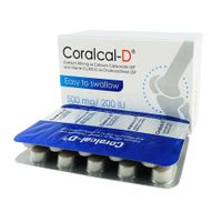 Coralcal-D 500mg+200IU Tablet
