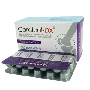 Coralcal-DX 600mg+400IU Tablet